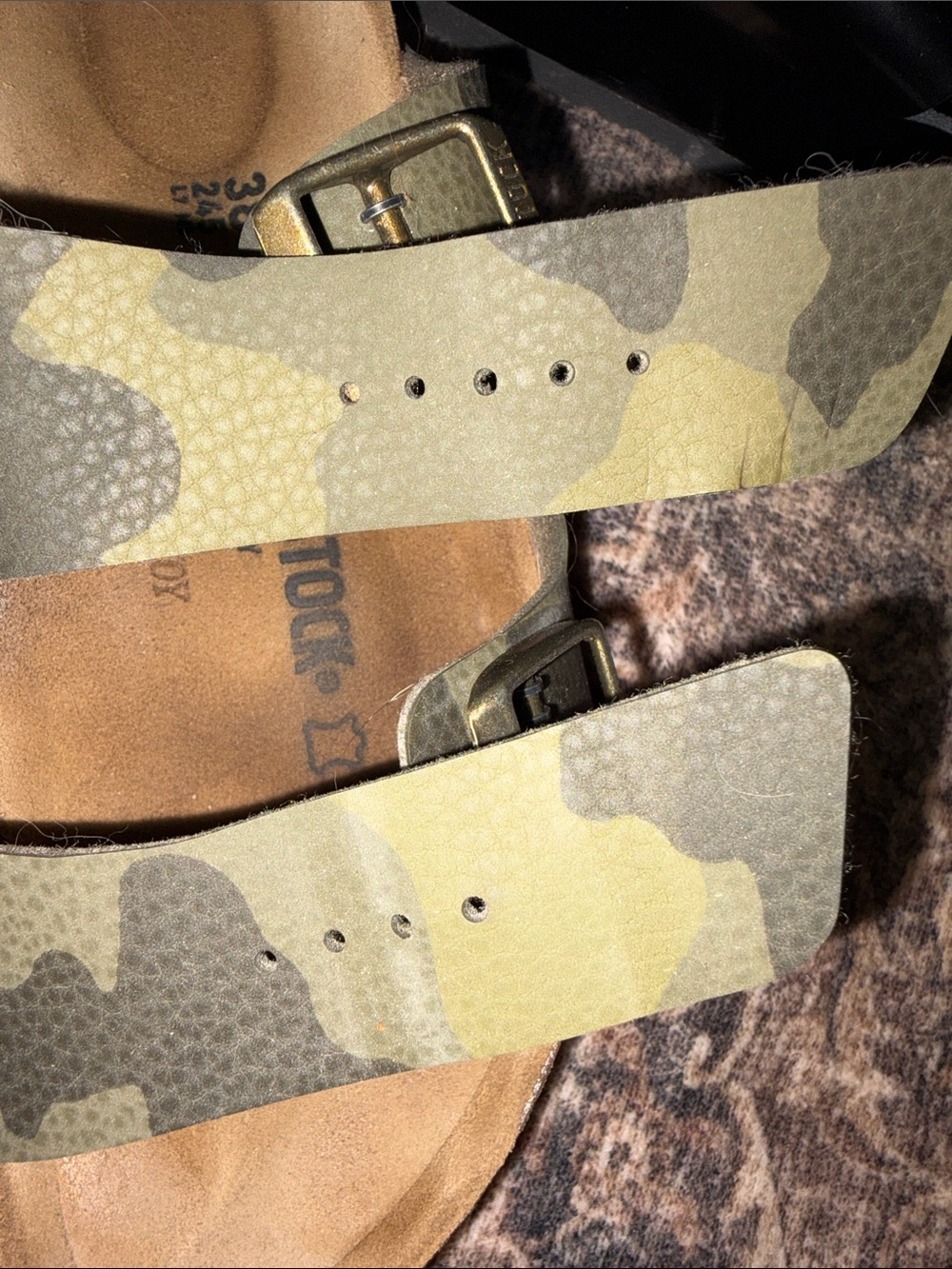 Birkenstock Olive Camo Arizona sandals - 38 - Picture 4 of 10
